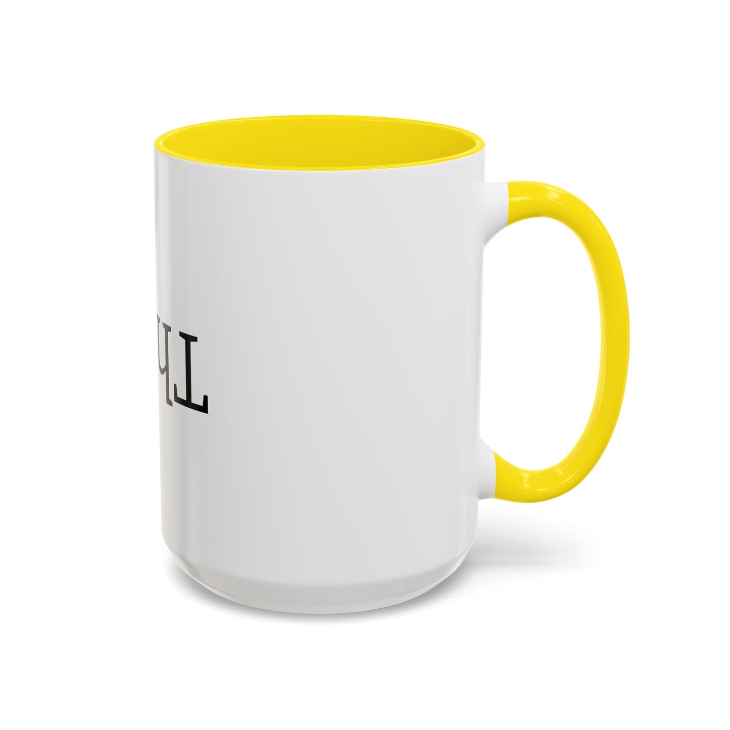 Upside Down Think 15oz. Accent Coffee Mug