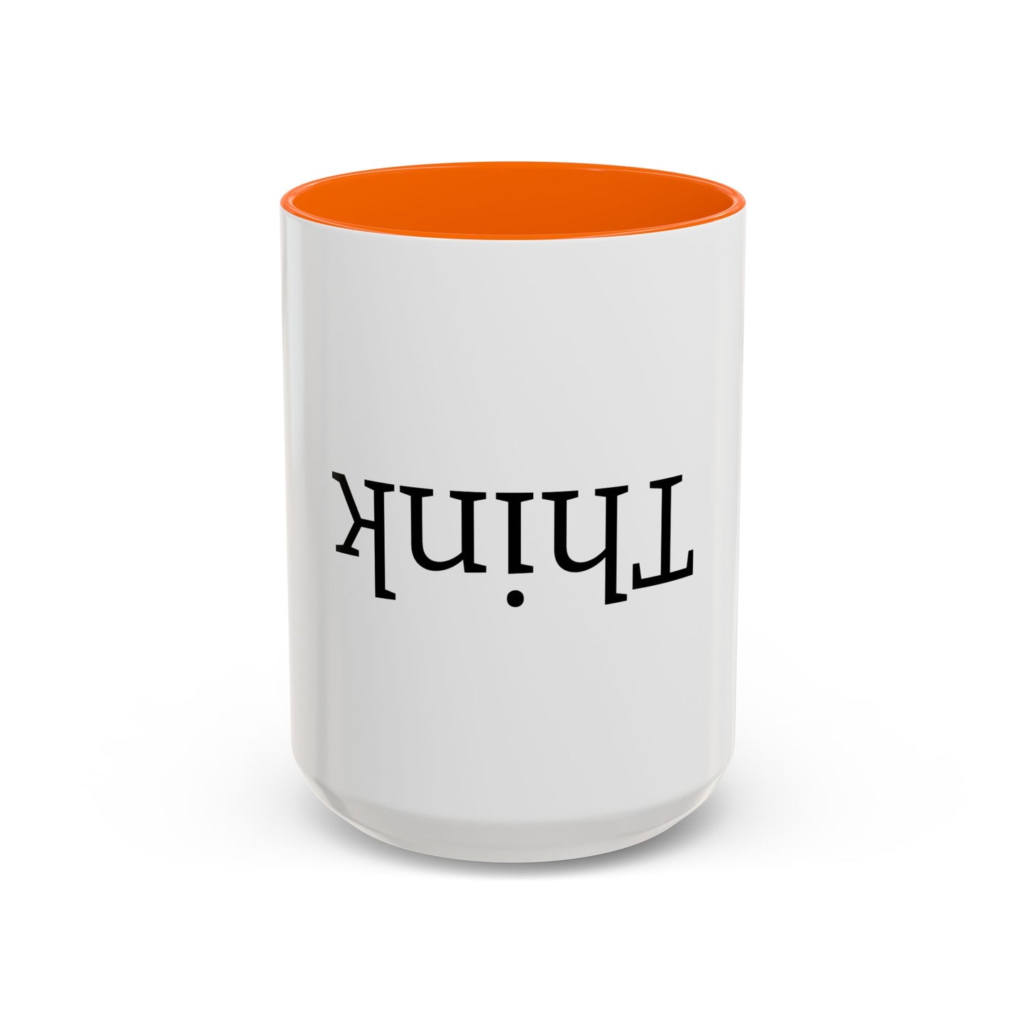 Upside Down Think 15oz. Accent Coffee Mug