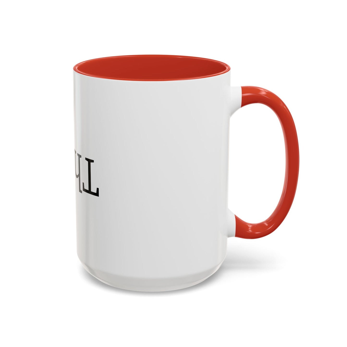 Upside Down Think 15oz. Accent Coffee Mug